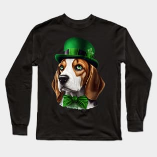 Beagle St. Patrick's day Long Sleeve T-Shirt